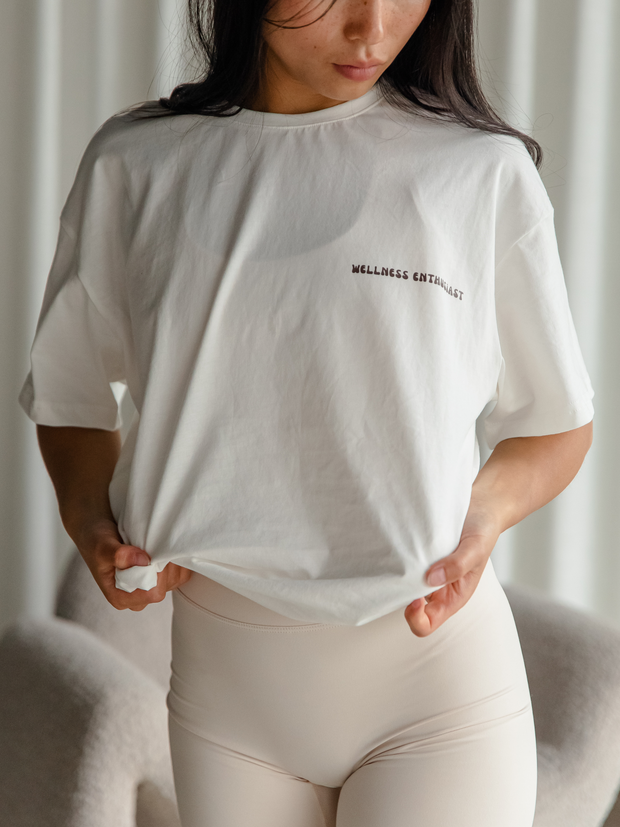 Oversize t-shirt «wellness enthusiast»