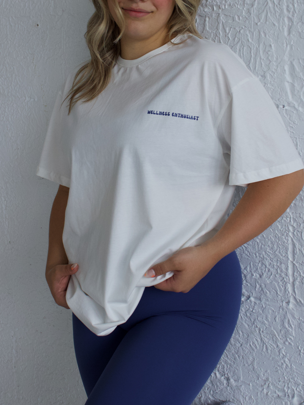Oversize t-shirt «wellness enthusiast»